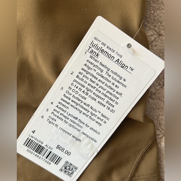 lululemon align tank size 4 - Picture 3 of 3